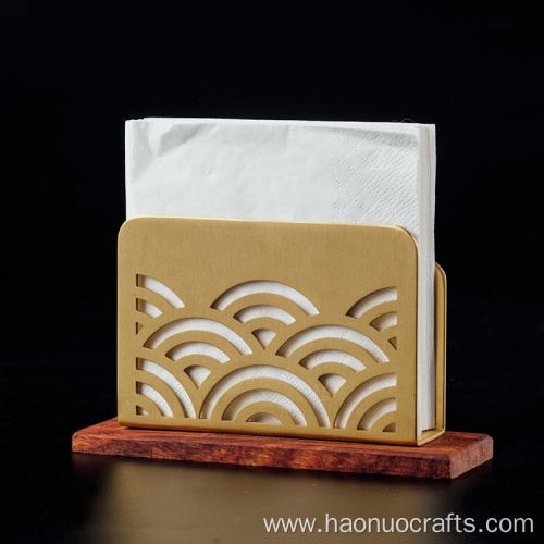 Creative Chinese brass paper towel holder vertical